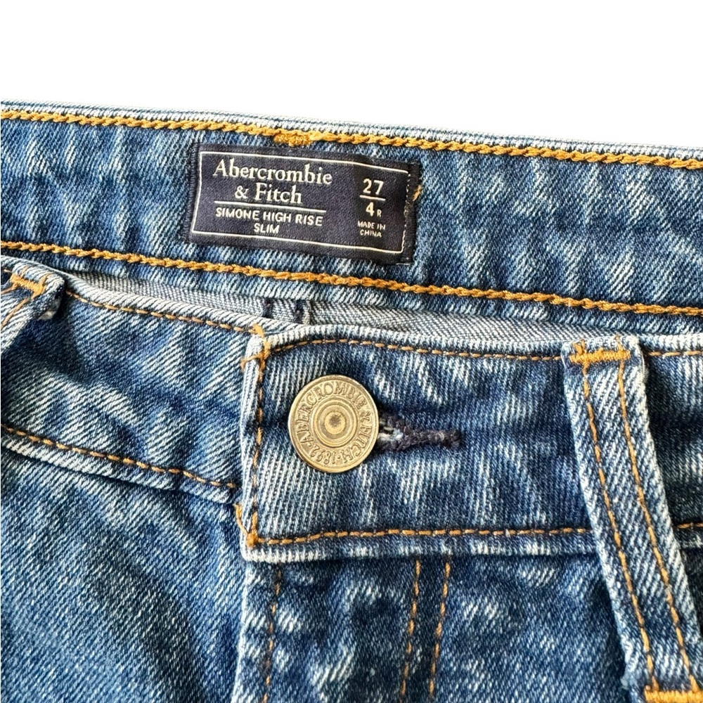 Abercrombie & Fitch Distressed Simone High Rise Slim Skinny Jeans Women’… - Picture 5 of 6